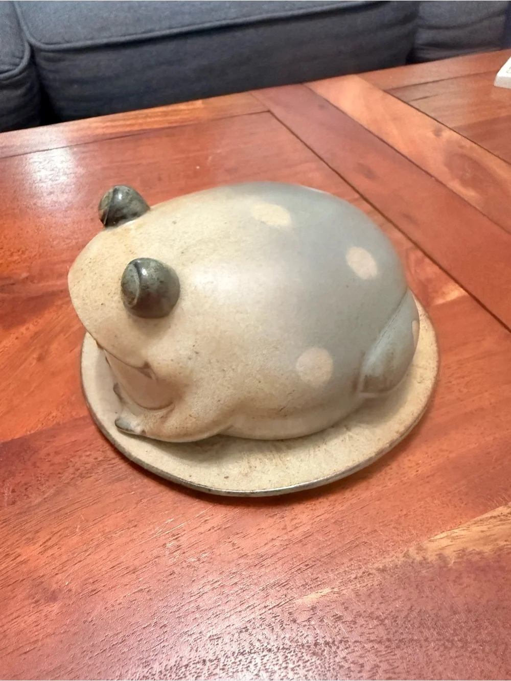 Ceramic Big Belly Frog Trinket Dish - Picture 9 of 9